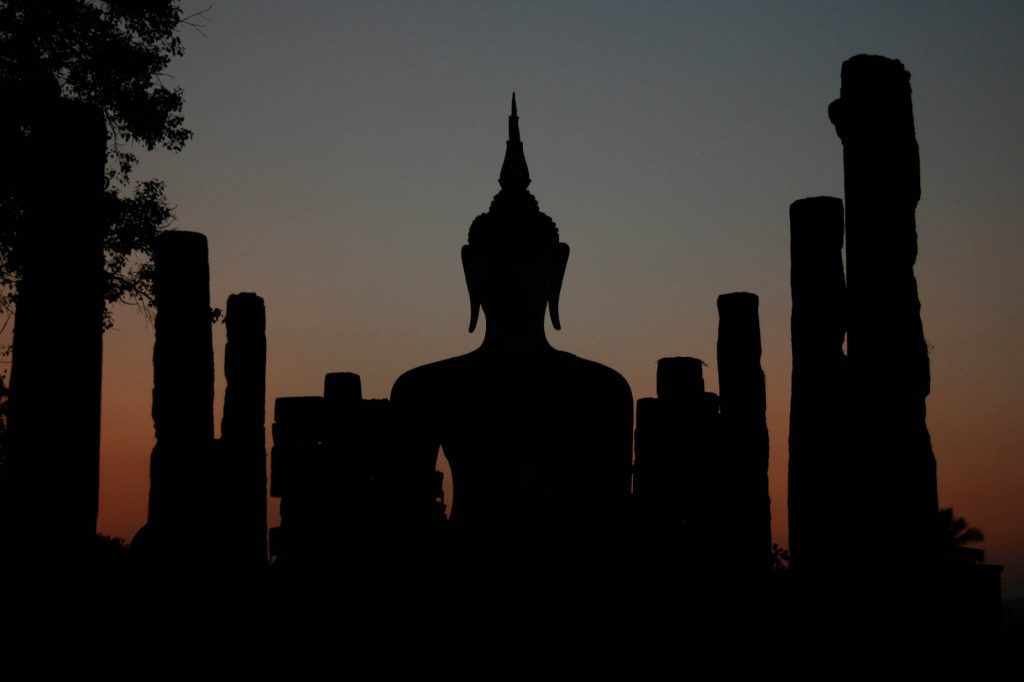 De Wat Mahathat tempel in Ayutthaya, Thailand. December 2009