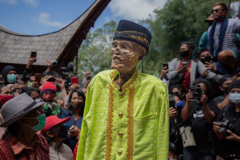 Ma'nene' ritual in tana toraja, south sulawesi